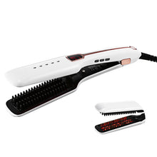 Charger l&#39;image dans la galerie, Professional Steam Hair Brush Steampod Fast Hair Straightener Electric Ionic Comb Spray Vapor Infrared Flat Iron Styling Tools