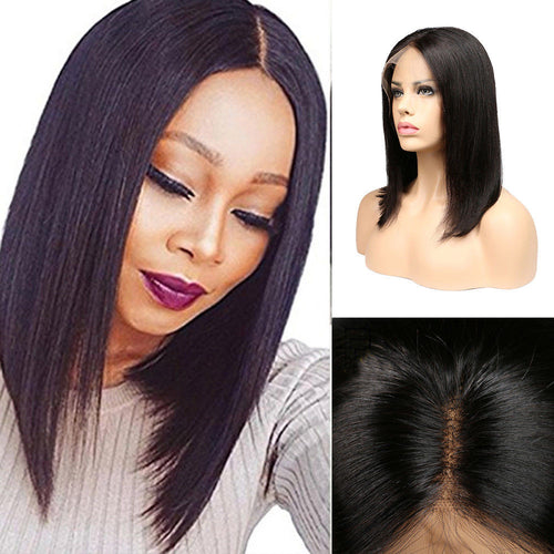 100% Lace Front Human Hair Bob Wigs Brazilian Wigs Women Short Hair Wig Cosplay