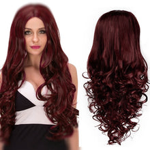 Charger l&#39;image dans la galerie, I&#39;s a wig Long WavySynthetic Lace Front Wigs Purple Lace Wig For Black /White Women can Cosplay Wave Pink Brwon Wigs