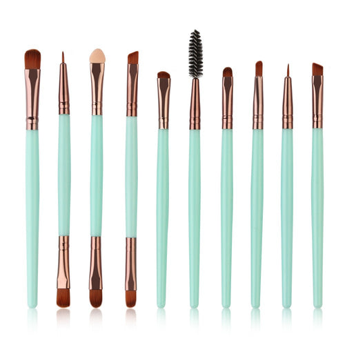 10pcs/set Makeup Brush Set tools Make-up Toiletry Kit Wool Make Up Brush Set