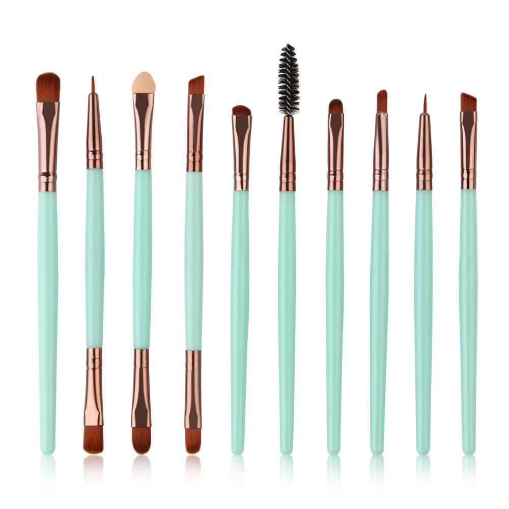 10pcs/set Makeup Brush Set tools Make-up Toiletry Kit Wool Make Up Brush Set