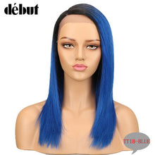 Charger l&#39;image dans la galerie, Debut Lace Wigs Human Hair Straight Lace Front Human Hair Wigs For Black Women Remy Ombre Bob Lace Wig Free Shipping
