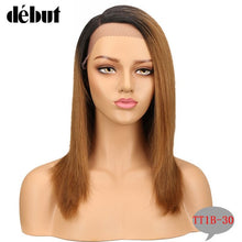 Charger l&#39;image dans la galerie, Debut Lace Wigs Human Hair Straight Lace Front Human Hair Wigs For Black Women Remy Ombre Bob Lace Wig Free Shipping