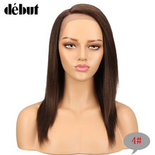 Charger l&#39;image dans la galerie, Debut Lace Wigs Human Hair Straight Lace Front Human Hair Wigs For Black Women Remy Ombre Bob Lace Wig Free Shipping