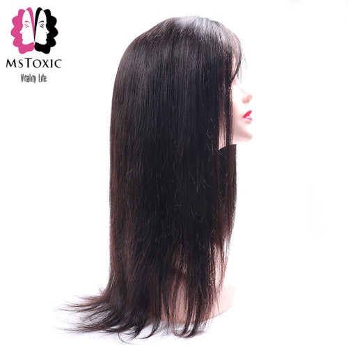 Mstoxic Lace Front Human Hair Wigs Remy Peruvian Straight Lace Front Wigs With Baby Hair Pre Plucked Lace Wig Human Hair